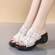 thumbnail image 2 of Amzcrzy Zapatos de mujer,Zapatos de mujer,Zapatillas de mujer, Pantuflas informales cómodas de verano para mujer, con plataforma de color liso y agujeros Sandalias Mujer Zapatillas De Casa, 2 of 5