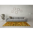 thumbnail image 3 of Ahgly Company Indoor Square Persian Yellow Traditional Area Rugs, 7' Square, 3 of 4