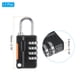 thumbnail image 2 of Candado de combinación de 4 dígitos Uxcell con cable de seguridad 1 Set candado exterior cadena negro 1.6 pies, 2 of 7