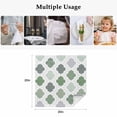 thumbnail image 5 of Green Geometric Cloth Napkins, Vintage Moroccan Rhombic Bohemia Gray Washable and Reusable Dinner Napkins Set of 6, Table Napkin for Kitchen Party Birthday Wedding Hotel Housewarming 20"x20", 5 of 9