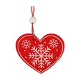 thumbnail image 2 of HongHeng Christmas Clearance Under $5.00 Christmas Red Decorative Pendant Made of Wood Suitable for Christmas Tree Doors and Fireplaces, 2 of 6
