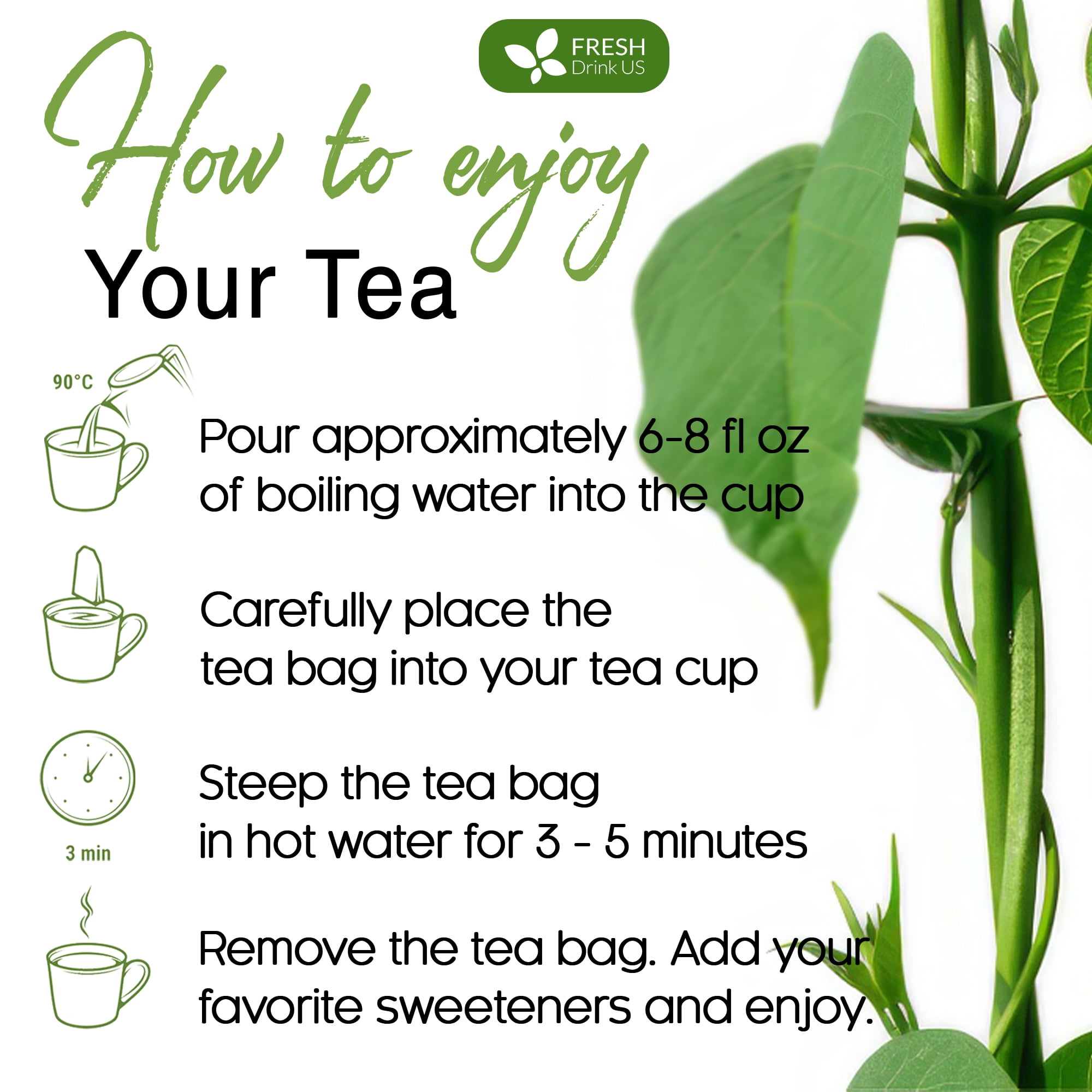 FreshDrinkUS, Premium 120 Gymnema Leaf Tea Bags, 100% Natural & Pure from Gymnema Leaves. Gymnema Tea Bags for Diabetics - COLD-DRIED for Maximum Freshness and Nutrient Retention. No Sugar, Vegan.