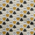 thumbnail image 1 of oneOone Cotton Silk Dark Mustard Fabric Poker Card Craft Projects Decor Fabric Printed By The Yard 42 Inch Wide, 1 of 4