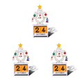thumbnail image 4 of Yuarrent Navidad Calendario de cuenta regresiva de Decoración interior Adorno reutilizable Boda Niños Artesanía Regalo Inauguración de la casa Tipo 6 3piezas, 4 of 6