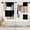 Beige/Black/Grey/White, variant on Black Grey Kitchen Curtains 63 Inch Length Geometric Window Curtains Set of 2, Gray White Curtain for Bedroom Living Room, Modern Abstract Kitchen Decor 42x63 Inch