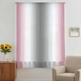 thumbnail image 3 of Pink Grey Sheer Curtains 54 Inches Long, Gray Farmhouse Modern Rustic Light Filering Curtains, Breathable Simi Curtain Privacy Drapes for Kitchen Bathroom Nursery Lightweight Small Window Treatment, 3 of 9
