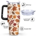 thumbnail image 3 of Autumn Maple Leaf 40 OZ Tumbler Cup with Lid and Straw Gifts for Mom Friend Sister Grandma, 3 of 7
