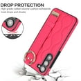 thumbnail image 5 of Dteck Soft Leather Case for Samsung Galaxy S24 Case with Wristband Strap Metal Ring Holder, Shockproof Protective Phone Cover for Samsung Galaxy S24,Rose, 5 of 8