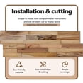thumbnail image 4 of vidaXL Wall Cladding Panels Wall Covering Panels Wood Planks Recycled Teak, 4 of 9