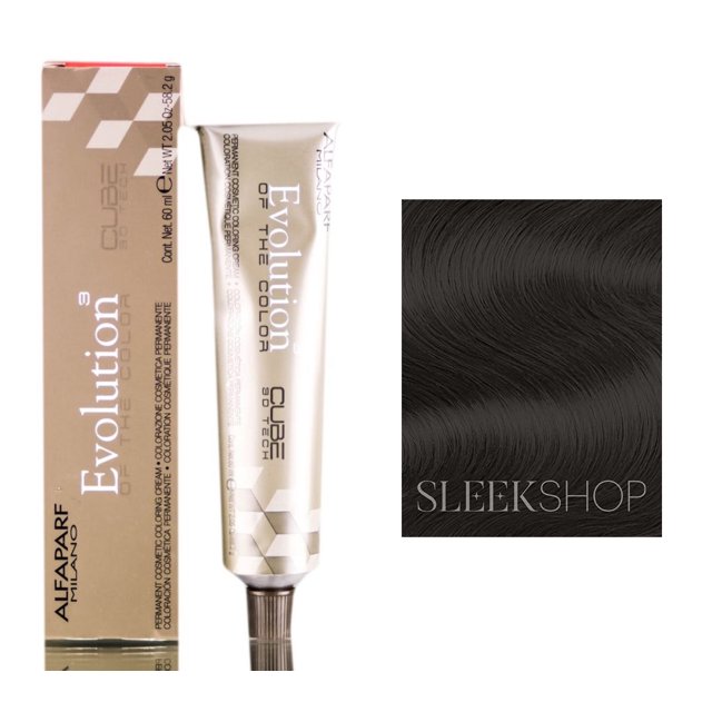 5 - Light Natural Brown , Alfaparf Milano Evolution of the Hair Color Dye Haircolor Cube, Alpha Parf Hair Scalp - Pack of 3 w/ Sleek Teasing Comb Tinte Cabello Alfaparf Milano by Sleekshop Alpha Parf belleza