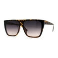 thumbnail image 1 of Inset Lens Square Flat Top Plastic High Temple Sunglasses Tortoise Smoke, 1 of 4