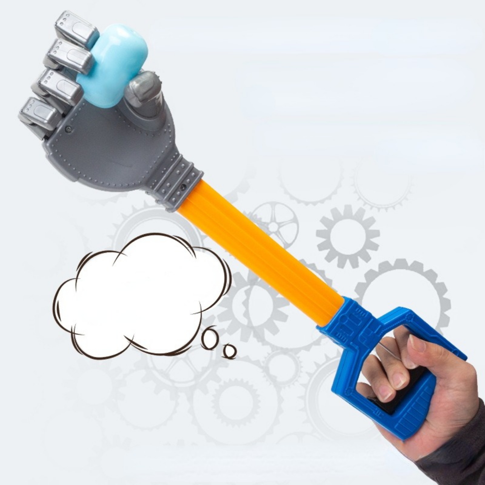 Robot Hand and Robotic Claw, 3 Pc Set, Fun Early Learning and Hand-Eye Coordination Play, Long 18 Inch Arm, Strong Grasping Tool
