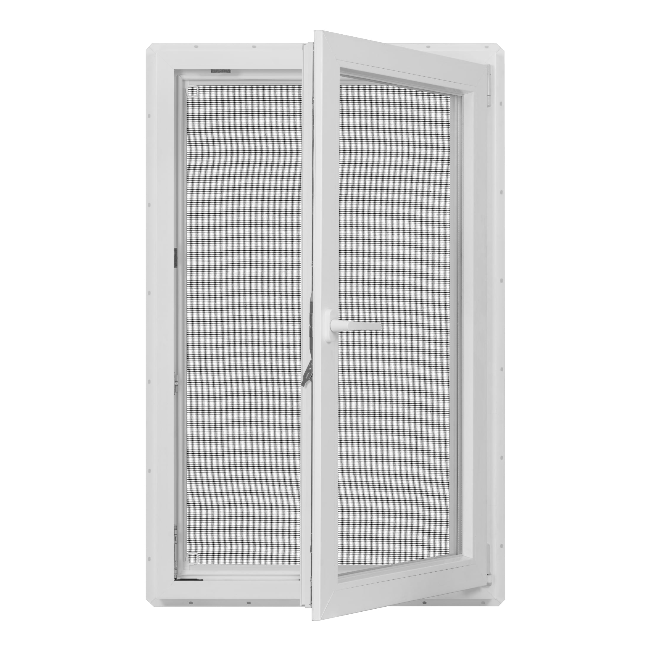 30 in. x 48 in. White Vinyl Double-Pane LowE3 Insulated Tilt & Turn European Window