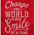 thumbnail image 2 of One Smile At A Time Optimistic Women's Long Sleeve T Shirt Brisco Brands M, 2 of 6