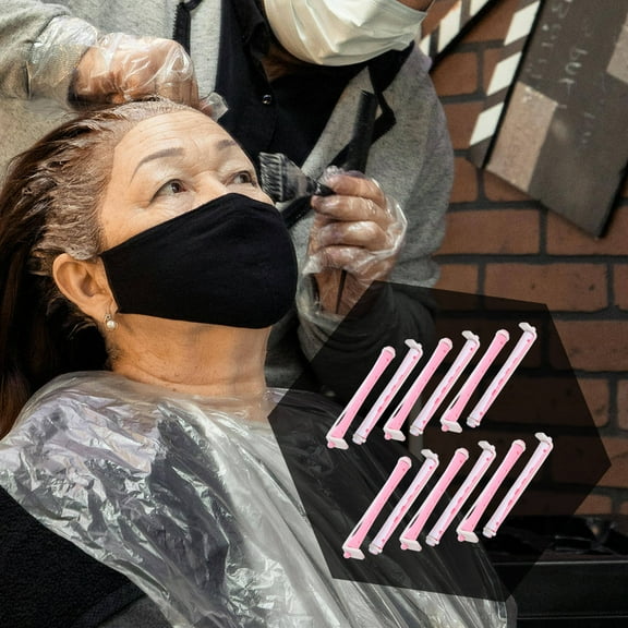 UPOUART 12 Pieces Multi-Color Hair Curlers Perm Rods with Portable Design for Easy Styling and Use