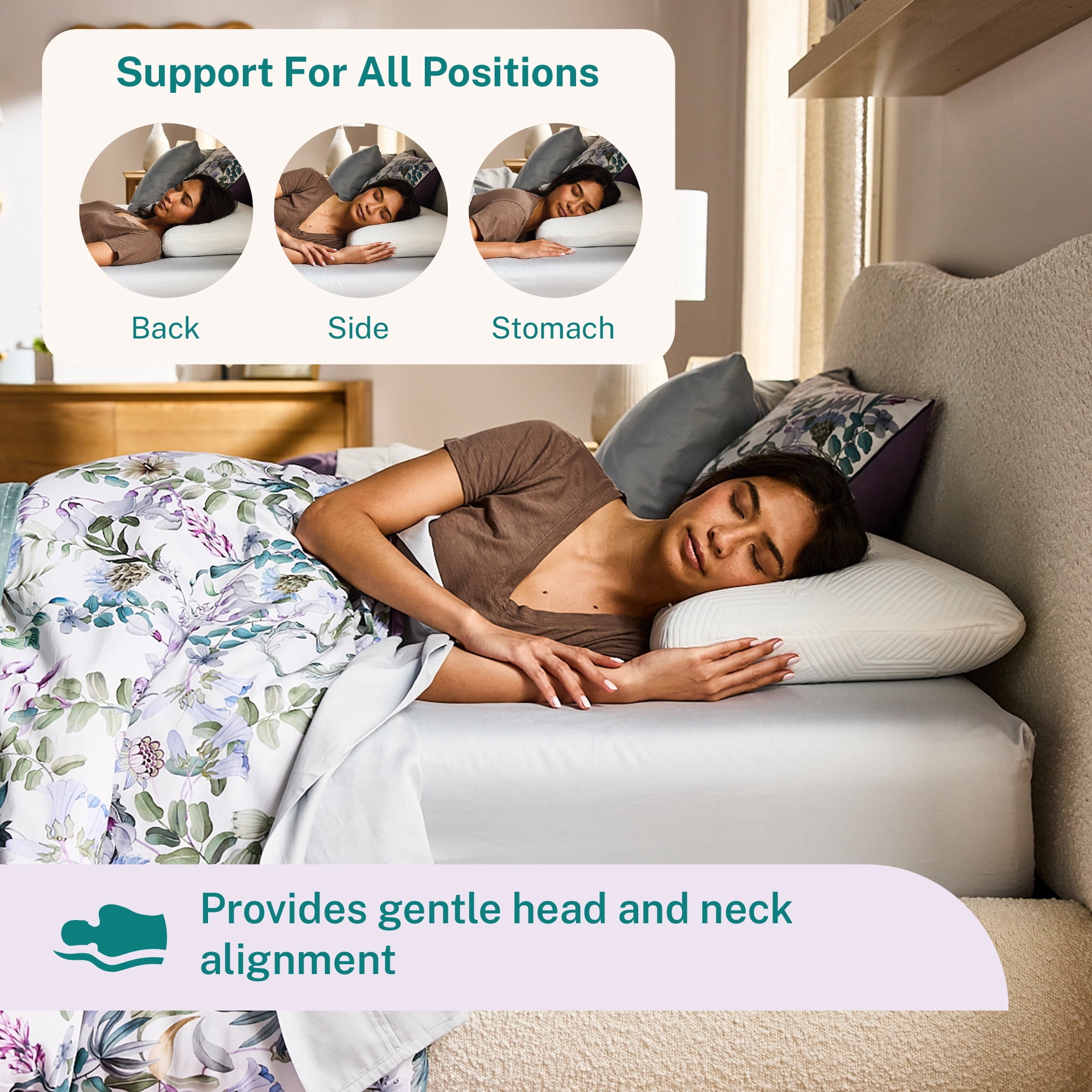 Sleep Innovations Molded Cooling Pillow 18x26