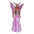thumbnail image 6 of Amy Brown Pink Butterfly Winged Bloom Tribal Fairy With Stag Antlers Statue, 6 of 6