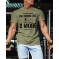 thumbnail image 4 of Gymish Two More Workout T-Shirt for Men – Funny Gym Shirt, Motivational Lifting Tee, Athletic Gym Clothes, Men's Workout Top, 4 of 5