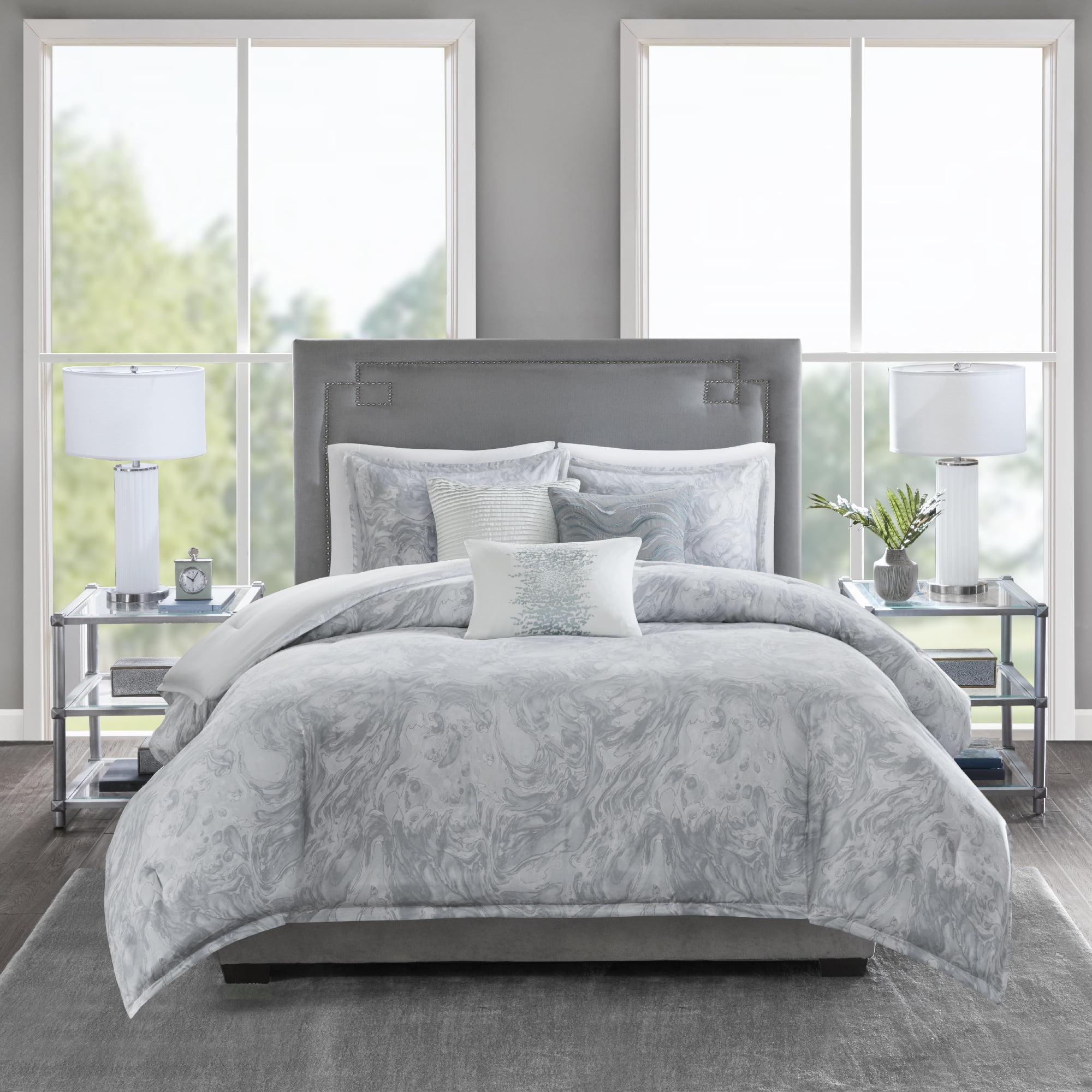 Home Essence Karlene 6 Piece Cotton Sateen Duvet Cover Bedding Set Home Essence Karlene 6 Piece Cotton Sateen Duvet Cover Bedding Set Com