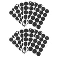 thumbnail image 3 of Miangastore Coussin de Pieds de Tabouret Noir EVA 225 Pcs 1.1 Po Rond, 3 of 8