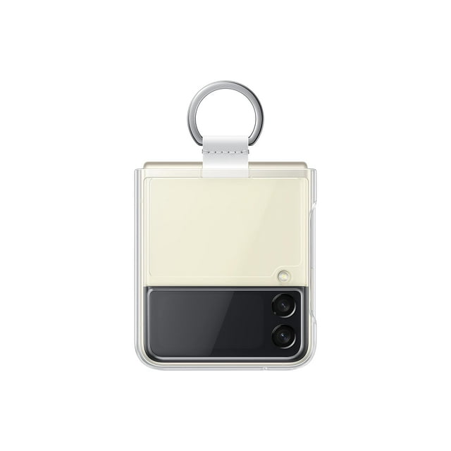 Funda para teléfono Samsung Galaxy Z Flip 3 transparente con anillo