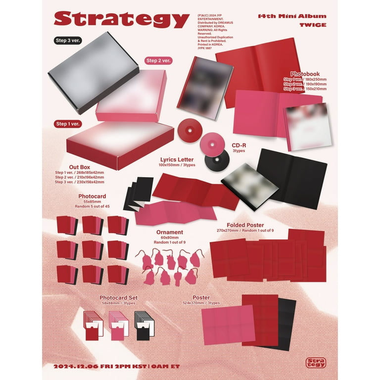 TWICE Strategy 3形態×3 (9枚セット) Twice - Strategy (Step 3 Ver.) - Music & Performance - CD