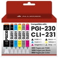 thumbnail image 1 of Cartuchos de tinta ALLWORK PGI-230 CLI-231, paquete de 6 unidades para Canon, 1 of 6