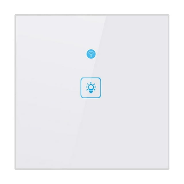 Interrupteur Mural Intelligent WiFi Interrupteur à Écran Tactile Standard EU Panneau en Verre Cristal Interrupteurs de Lampe LED