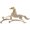 gold, variant on 3.8 * 7.1cm Women Men Horses Animal Party Casual Brooch Pins