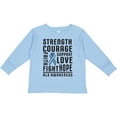 thumbnail image 3 of Inktastic ALS Awareness Strength Courage Support Boys or Girls Long Sleeve Toddler T-Shirt, 3 of 5