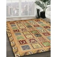thumbnail image 2 of Ahgly Company Indoor Square Abstract Red Oriental Area Rugs, 7' Square, 2 of 6