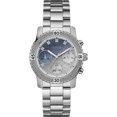 Guess Confetti Crystal Glitter Dial Ladies Watch W0774L6