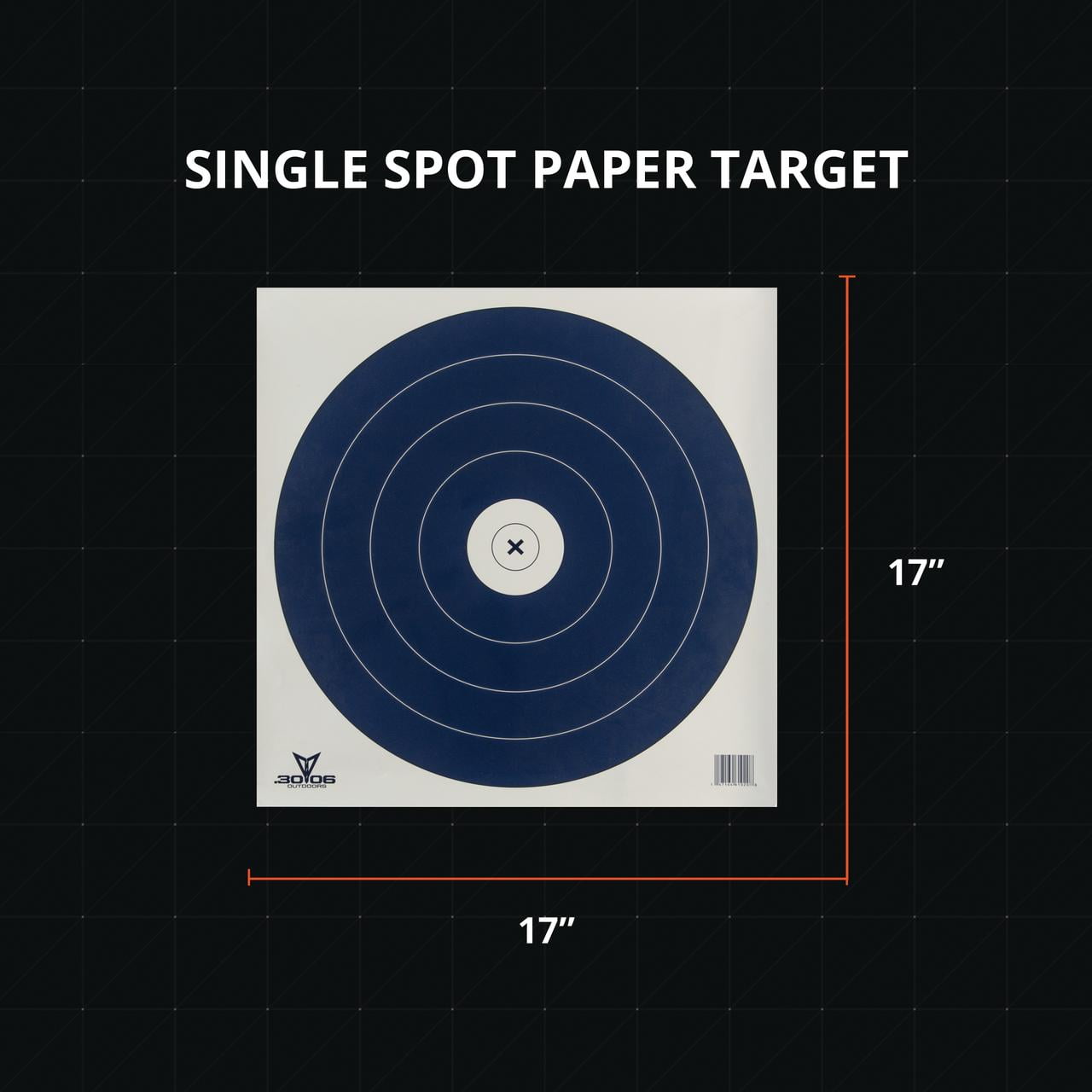 .30-06 Outdoors Single Spot Paper Target 100ct