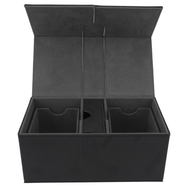 Estuche para Baraja de Cartas Con Capacidad para más de 200 Tarjetas, Caja de Almacenamiento Con Bandeja para dados para mtg Yugioh