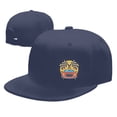 thumbnail image 4 of DouZhe Flat Brim Cap Snapback Hat, Race Car Flag Imprime Casquette de Baseball Adulte Bleu Réglable, 4 of 6