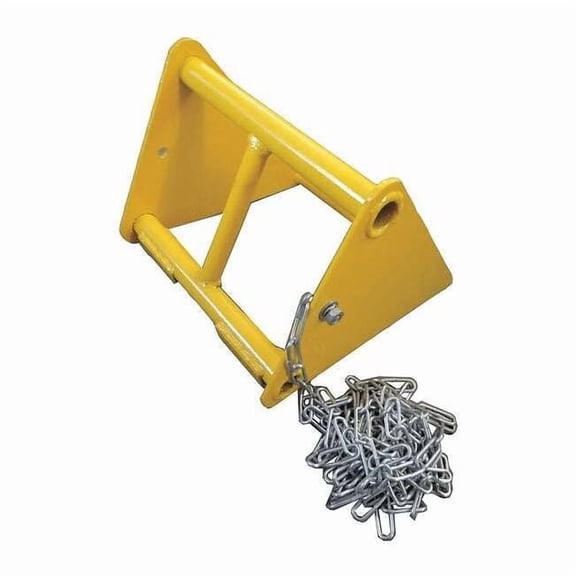 Wheel Chock,Steel,W 10-1/2 In,H 7-1/2 In 19P549