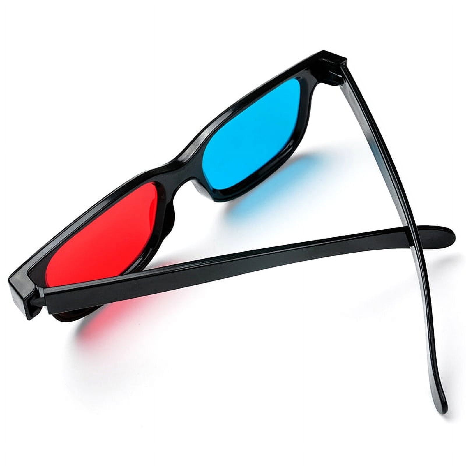 Red And Blue 3d Glasses Cartoon Porn - Universal red blue 3d glasses for dimensional anaglyph movie game -  Walmart.com