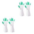 thumbnail image 2 of Yuarrent 2 uds guantes impermeables antideslizantes manoplas Cool Home Clean platos accesorio Unisex ropa ligera cocina verde Dedos verdes 2Conjunto, 2 of 6