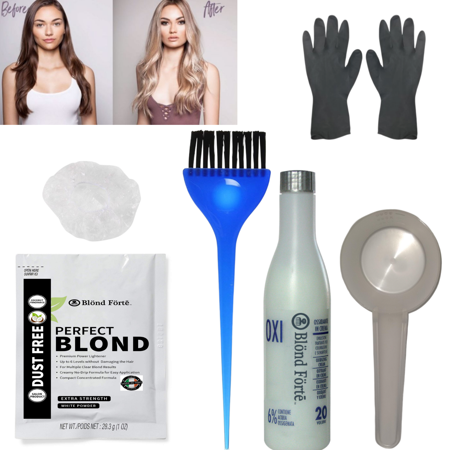 Diy Perfect Blond Hair Bleach Lightening Kit Combo 30 Volume