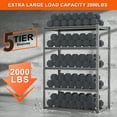 thumbnail image 3 of Lilypelle 5 Tier Storage Shelves, 36" W x 16.1" D x 72" H Heavy Duty Garage Shelving,Metal Shelves for Storage,2000lbs Capacity, 3 of 15