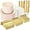 700pcs pink and gold, variant on 176 Pieces Gold Dinnerware Disposable - White and Gold Plastic Plates Includes 50 Plates, 25 Plastic Silverware, 25 Napkins, 25 Cups and 1 Tablecloth for Wedding Party