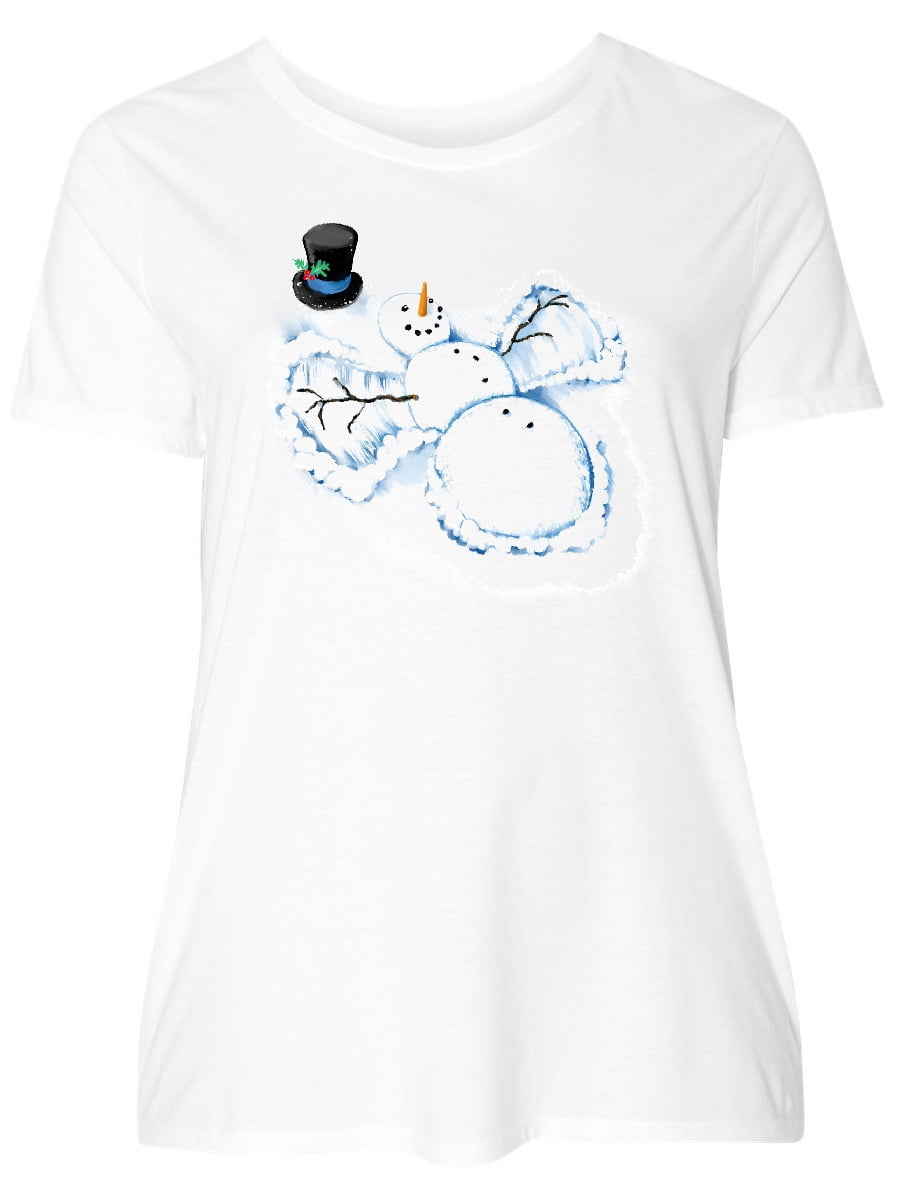 INKtastic - Snowman Angels Women's Plus 