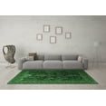 thumbnail image 3 of Ahgly Company Indoor Round Persian Emerald Green Traditional Area Rugs, 4' Round, 3 of 4
