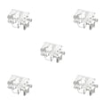 thumbnail image 3 of crativent Fish Tank Filter Mount Tube Fixing Outflow Inflow Water Hose Clip Holder M transparent 60x35mm 5Set, 3 of 6