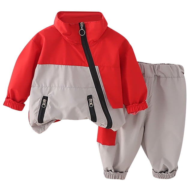 Manteaux Longs pour Femmes, Ensembles Deux Pièces pour Femmes, 1-6 Ans Mode Enfants Manteau à Fermeture Éclair Color Block Manches Longues Col Rond Ensemble Haut/chemise, Ensemble Deux Pièces, Long Manteau Femmes