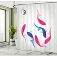 thumbnail image 5 of Ambesonne Japanese Shower Curtain, Fish Yin Yang, 69"Wx84"L, Pink Blue, 5 of 5
