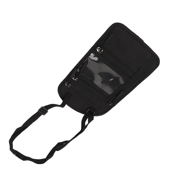 Porta Pasaporte Bolsa Para El Cuello Monedero Nylon Antirrobo