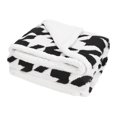 thumbnail image 5 of Catalonia Houndstooth Sherpa Fleece Throw Blanket, Cozy Fuzzy Jacquard Blanket for the Couch Bed | Fluffy Comfy Warm Heavy Throws | Comfort Caring Gift, Black Dente, 50x60 inches, 5 of 7