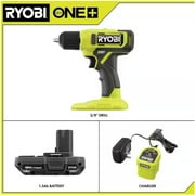 RYOBI ONE+ 18V Cordless 3/8 in. Drill/Driver Kit with 1.5 Ah Battery and Charger