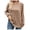 Khaki, variant on Towmus Womens Sweaters Dressy Pleated Womens Tunic Tops Casual Blouses Fashion Long Sleeve Shirts for Women